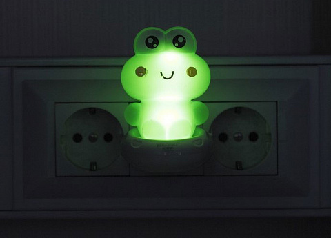 Эра Ночник детский 0,5Вт LED Зеленый