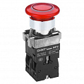 CHINT Кнопка управления "Грибок" Φ40мм с самовозвратом NP2-BW4462 с подсветкой красная 1НЗ IP40