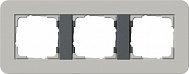Gira E3 Серый/Антрацит Рамка 3-ая