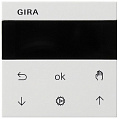 Gira System 3000 Белый матовый Накладка управления жалюзи с дисплеем