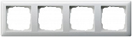Gira Standard 55 Белый глянец Рамка 4-ая
