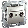Розетка телевизионная оконечная TV FM, диапазон частот от 4 до 2400 MГц Schneider Electric Unica TOP
