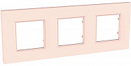 Schneider Electric Unica Quadro Pearl Розовый жемчуг Рамка 3-ая