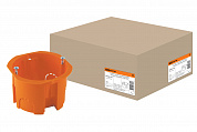 TDM Установочная коробка СП D65х45мм, саморезы, оранжевая, IP20