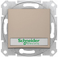 Schneider Electric Sedna Титан Выключатель 1-клавишный кнопочный с подсветкой и полем для надписи 10A