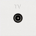 ABB NIE Zenit Белый Розетка TV простая 2 мод N2250.7 BL