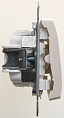 Переключатель Schneider Electric Glossa Перламутр перекрестный (схема 7) 10AX механизм