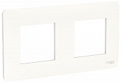 Schneider Electric Unica New Studio Mono Белый Рамка 2-постовая