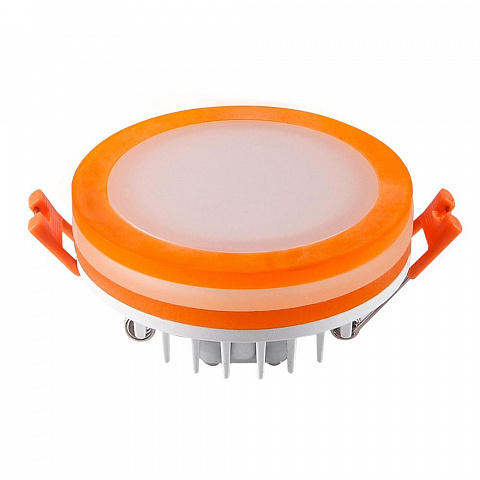 Arlight Панель светодиодная круглая LTD-95SOL-R-10Вт 4000К 800Lm Оранжевый