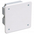 IEK КМ41021 Коробка распаячная для полых стен (с саморезами, метал.лапками и крышкой) 92x92x45мм, IP20 / белый