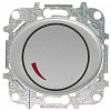 Cветорегулятор поворотный 60 - 600 Вт серебро ABB Tacto