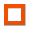 ABB Levit Рамка 1 пост оранжевый / дымчатый чёрный