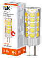 Лампа светодиодная капсульная IEK CORN 3Вт 12В 3000К керамика G4