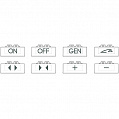 Bticino LivingLight Набор вставок для сменных клавиш, 6 вариантов по 5 штук, цвет антрацит