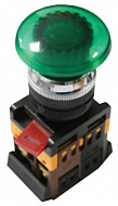 EKF PROxima AELA-22 Кнопка зеленая с подсветкой NO+NC 220В грибок