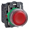 Schneider Electric Кнопка 22мм 24В красная с подсветкой