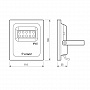 Arlight Прожектор светодиодный AR-FLG-FLAT-ARCHITECT-10Вт-220В Серый