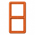 Jung CD 500 Оранжевый Рамка 2-постовая