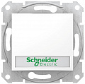 Schneider Electric Sedna Белый Выключатель 1-клавишный кнопочный с подсветкой и полем для надписи 10A