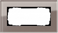 Gira Esprit Дымчатое стекло Рамка 2-ая без перегородки