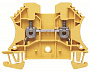 Weidmuller Клеммник проходной WDU 2.5 GE винт 2,5 мм.кв желтый