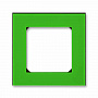 ABB Levit Рамка 1 пост зелёный / дымчатый чёрный