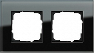 Gira Esprit Черное стекло Рамка 2-ая