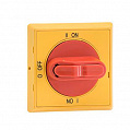 ABB OHYS2AJE011 Ручка управления для установки на дверь для OT16…125F_С / красно-желтый