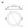 Arlight Панель светодиодная круглая DL-BL180-18Вт 3000К 1440-1620Lm Белый