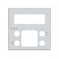 ABB NIE Zenit Серебряный Накладка электронного термостата 8140.5 2 мод N2240.5 PL