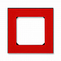 ABB Levit Рамка 1 пост красный / дымчатый чёрный