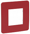 Schneider Electric Unica New Studio Color Красный/Белый Рамка 1-постовая