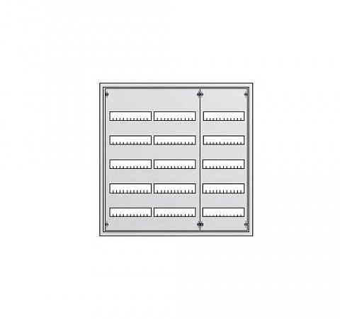 ABB U Шкаф с дверцей в нишу 834х810х120, DIN125мм-5рядов/180мод, IP31