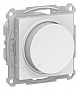 Светорегулятор (диммер) Белый AtlasDesign поворотно-нажимной 630Вт механизм  