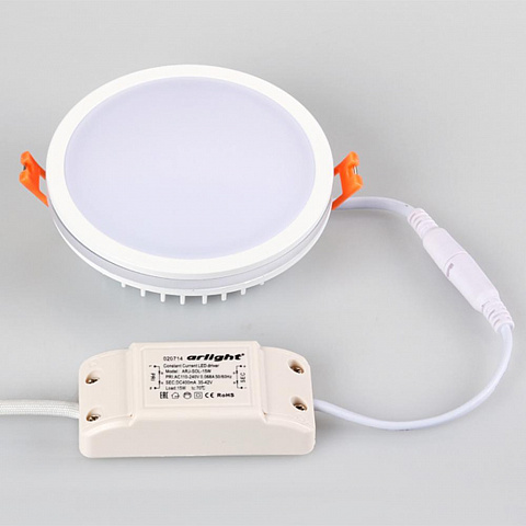 Arlight Панель светодиодная круглая LTD-115SOL-15Вт 4000К 1050-1200Lm Белый