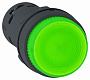 Schneider Electric Кнопка 22мм 230В зеленая с подсветкой