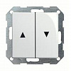 Выключатель управления жалюзи кнопочный, 10 А / 250 В~ GIRA Esprit Linoleum-Multiplex