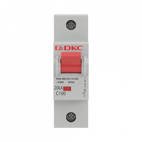 Автомат DKC YON MD125 1P 100A (D) 15kA