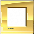 Bticino Living Light Золото Рамка прямоугольная, 2 мод