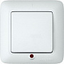 Wessen Прима Белый Выключатель 1-клавишный с индикацией 10A в сборе (DIY)