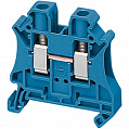 Schneider Electric Клеммник винтовой проходной сечением провода 6мм2 2 точки подключения синий