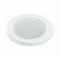 Arlight Панель стеклянная круглая LT-R160WH 12Вт 2700-3000К 930Lm Белый