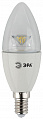ЭРА Clear Лампа светодиодная свеча E14 175-265В 7Вт 4000К
