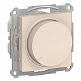 Светорегулятор (диммер) Бежевый AtlasDesign поворотно-нажимной LED RC 400Вт механизм
