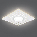 Gauss Backlight Светильник встраиваемый квадрат GU5,3+LED 3Вт 3000К белый