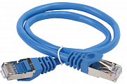 ITK Коммутационный шнур (патч-корд), кат.5Е FTP, 0,5м, синий