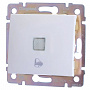Legrand Valena Белый Выключатель кнопочный с подсветкой и символом "Звонок" 10A 12V