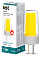 Лампа светодиодная капсульная IEK COB 3Вт 230В 4000К керамика G4