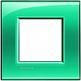 Bticino Living Light Зеленый Рамка прямоугольная, 2 мод