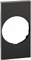 Bticino LivingNow Черный Лицевая панель для розеток 2К+З немецкого стандарта 2 мод